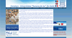 Desktop Screenshot of cercetare.ugal.ro