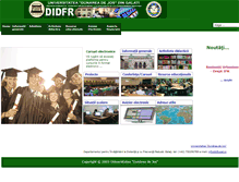 Tablet Screenshot of idd.ugal.ro