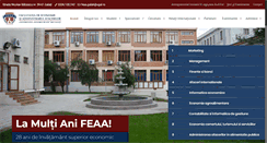 Desktop Screenshot of feaa.ugal.ro