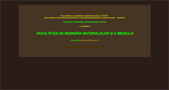 Desktop Screenshot of fmet.ugal.ro